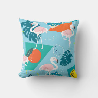 Almofada Flamingo Tropical, Trendy Vintage.