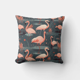 Almofada Flamingoas Rosa Na Água