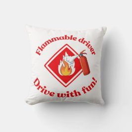Almofada Flammable Driver Trucker | Funny ADR Hazmat