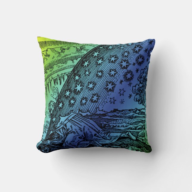 Almofada Flammarion Heaven and Earth Engraving Trabalho de  (Frente)