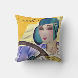 Almofada Flapper no Chapéu Roxo (PERSONALIZAR)