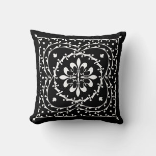 Almofada Fleur-de-lis Quatrefoil Travesseiro decorativo Pre