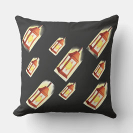 Almofada Floating Lantern Glow Pattern Cozy Aesthetic Decor