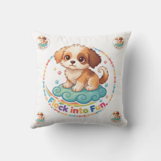 Almofada “Flock Into Fun” Colourful Polyester Throw Pillow
