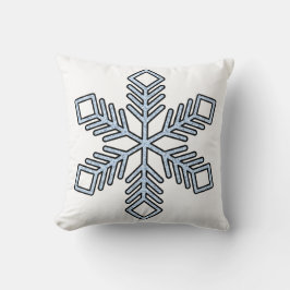 Almofada Floco de Neve Brilhante - Galhos Azul Bebê