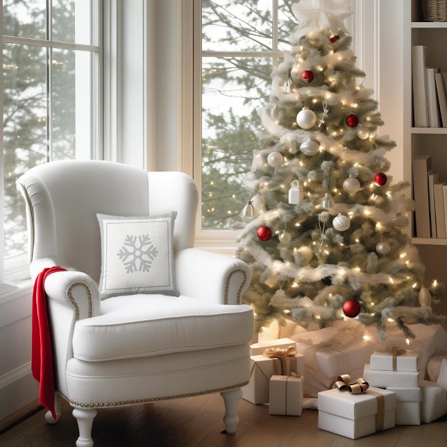 Almofada Floco de neve de cinza (Criador carregado)