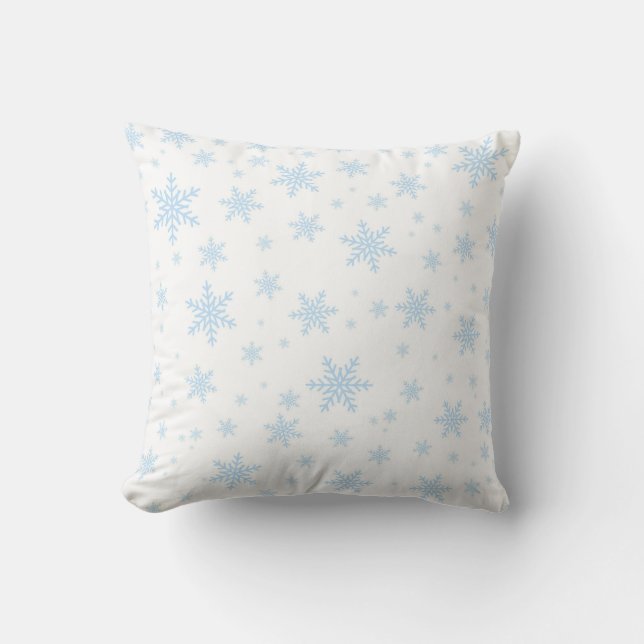 Almofada Floco de neve decorativo de Natal (Frente)