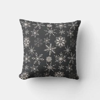 Almofada Flocos de Neve Frost & Flourish – Meia-Noite