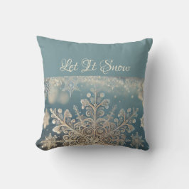 Almofada Flocos de neve / Lace / Deixar nevar