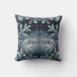 Almofada Flocos de neve / Lua / Solstício de inverno