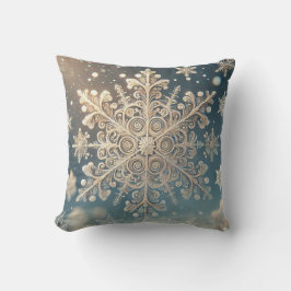 Almofada Flocos de neve / rendas /