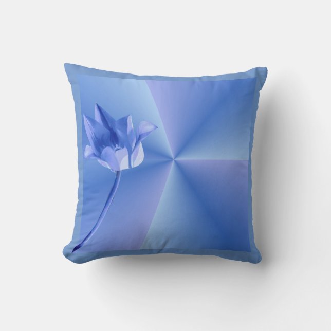 Almofada Flor Azul Reversível (Frente)