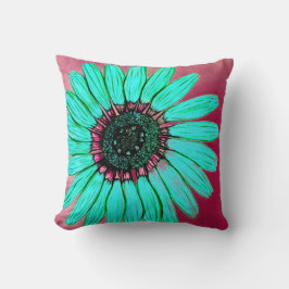 Almofada Flor Bela Mão Desenhada