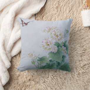 Almofada Flor Chinês com Borboleta