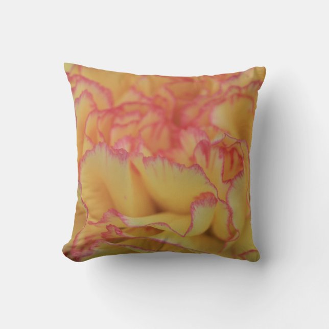 Almofada Flor cor-de-rosa e amarelo (Frente)