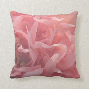 Almofada Flor cor-de-rosa floral da papoila