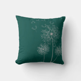 Almofada Flor dandelion em teia