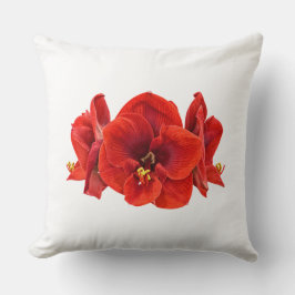 Almofada Flor de Amarílis Carmesim – Flora Botânica Elegant