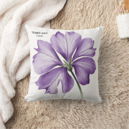 Almofada Flor de Aniversário do Fevereiro: Presente Persona