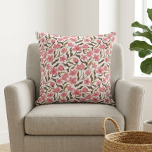 Flor de Campo Aquarela Rosa Marrom Dourado