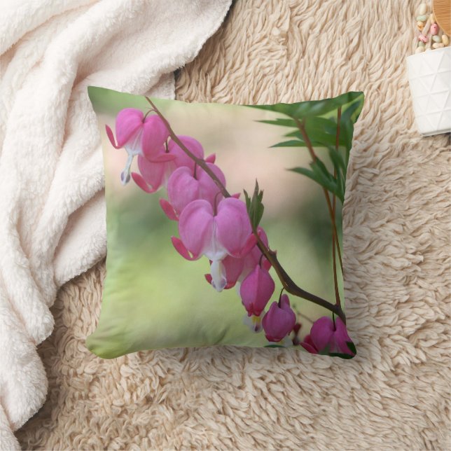 Almofada Flor de Corações Sangrantes Rosa (Cobertor)