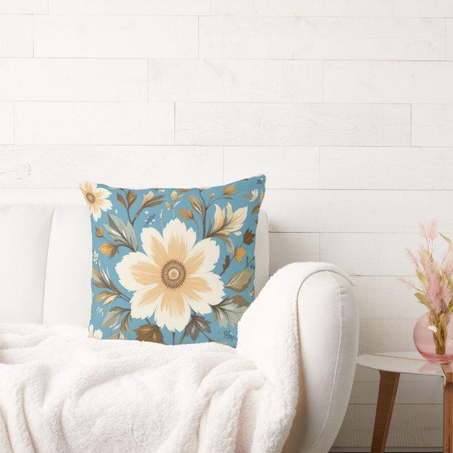 Almofada Flor de Creme (Sofá)