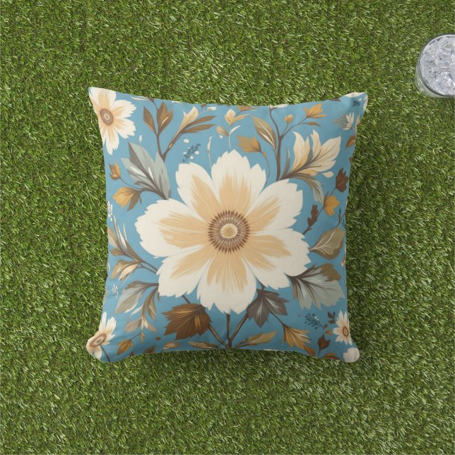 Almofada Flor de Creme (Grama)