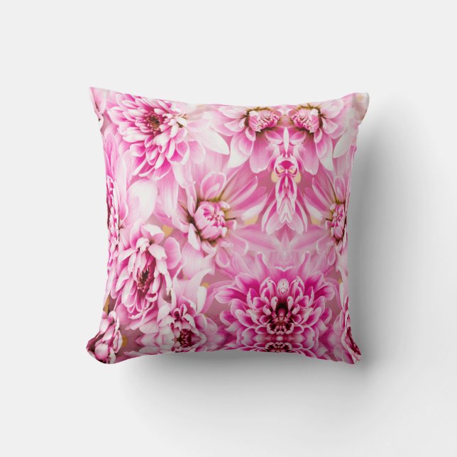 Almofada Flor de Crisântemo Rosa    (Frente)
