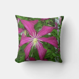 Almofada Flor de Jardim Rosa Magenta