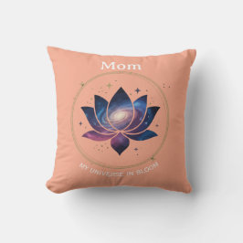 Almofada Flor de Lótus Cósmica Mãe em Flor
