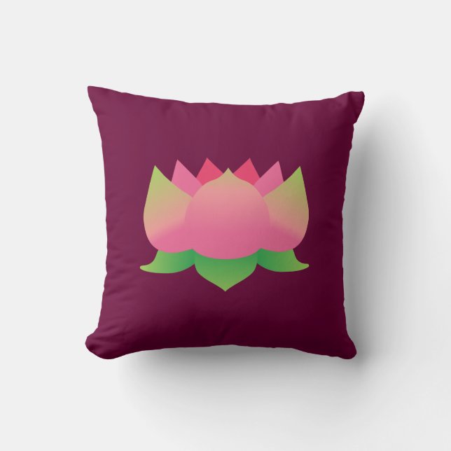 Almofada Flor de Lotus Rosa (Frente)