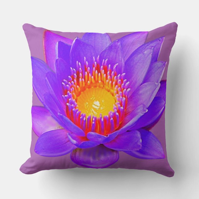 Almofada Flor de Lótus Violeta (Frente)