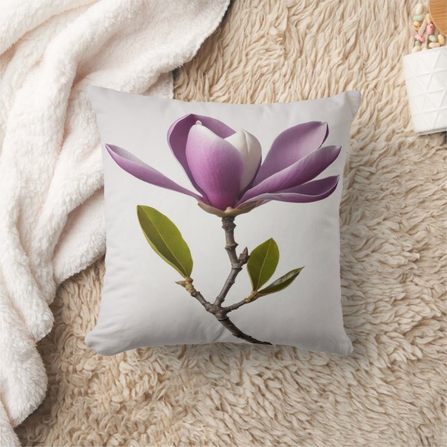 Almofada Flor de magnólia roxa Magnolia felix Travesseiro d (Cobertor)