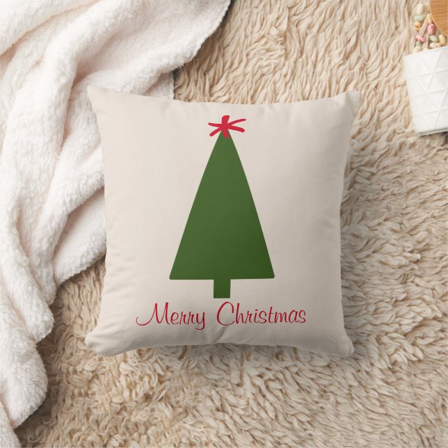 Almofada Flor de Neve Vermelho de Árvore de Natal Verde Mín (Cobertor)