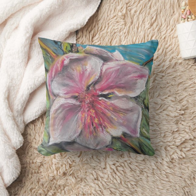 Almofada Flor de pêssego (Cobertor)