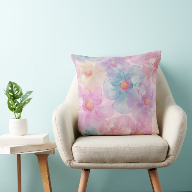Almofada Flor de Pétala Pastel (Cadeira)