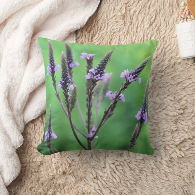 Almofada Flor de Verbena Roxa Doce   (Cobertor)