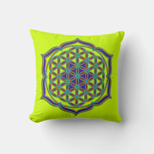 Almofada Flor De Vida / Blume des Lebens - Lotus Contour