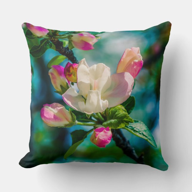 Almofada Flor e botões de maçarico (Frente)