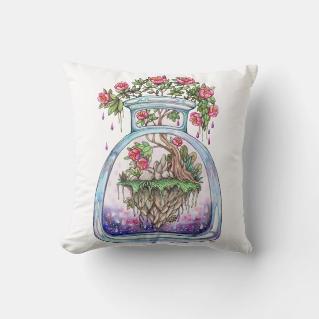 Almofada Flor flutuante (Frente)