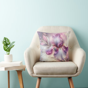 Almofada Flor Iris Com Etapa Dourada
