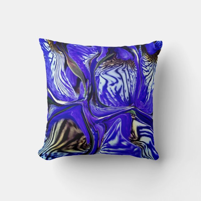 Almofada Flor Íris Roxo / Recoleta / (Frente)