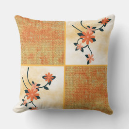 Almofada Flor Laranja