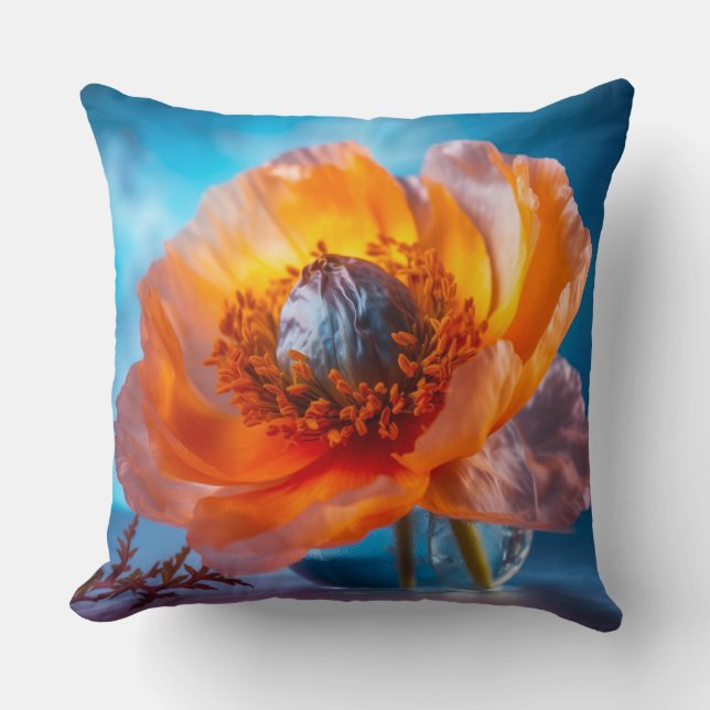 Almofada Flor Laranja (Frente)