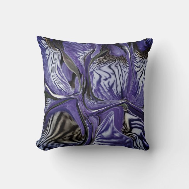 Almofada Flor/Nevoeiro Roxo/Íris Roxo / (Frente)