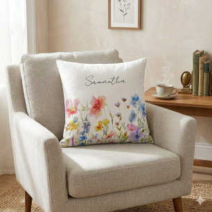 Almofada Flor Personalizada Wildflower
