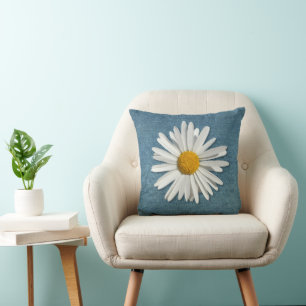 Almofada Flor Trendy Daisy - Flor Escuro Denim Fashion