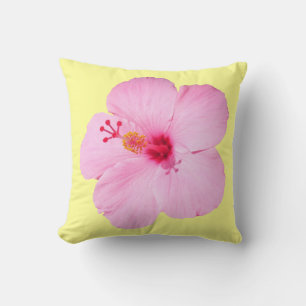 Almofada Flor Tropical de Hibiscus Rosa