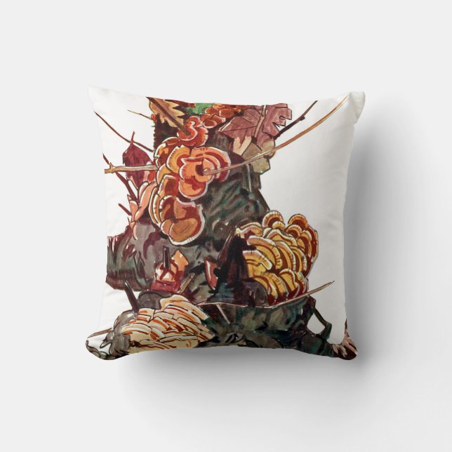 Almofada Flora Exótica nº 9 em Sunshine Dazzle (Frente)