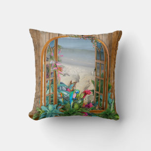 Almofada Flora Tropical Paraíso no Travesseiro decorativo